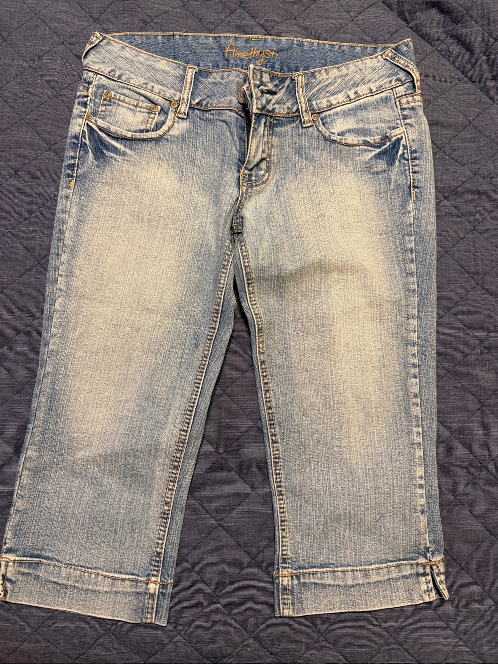 Amethyst Jeans Light Blue Denim Women's Bermuda Shorts